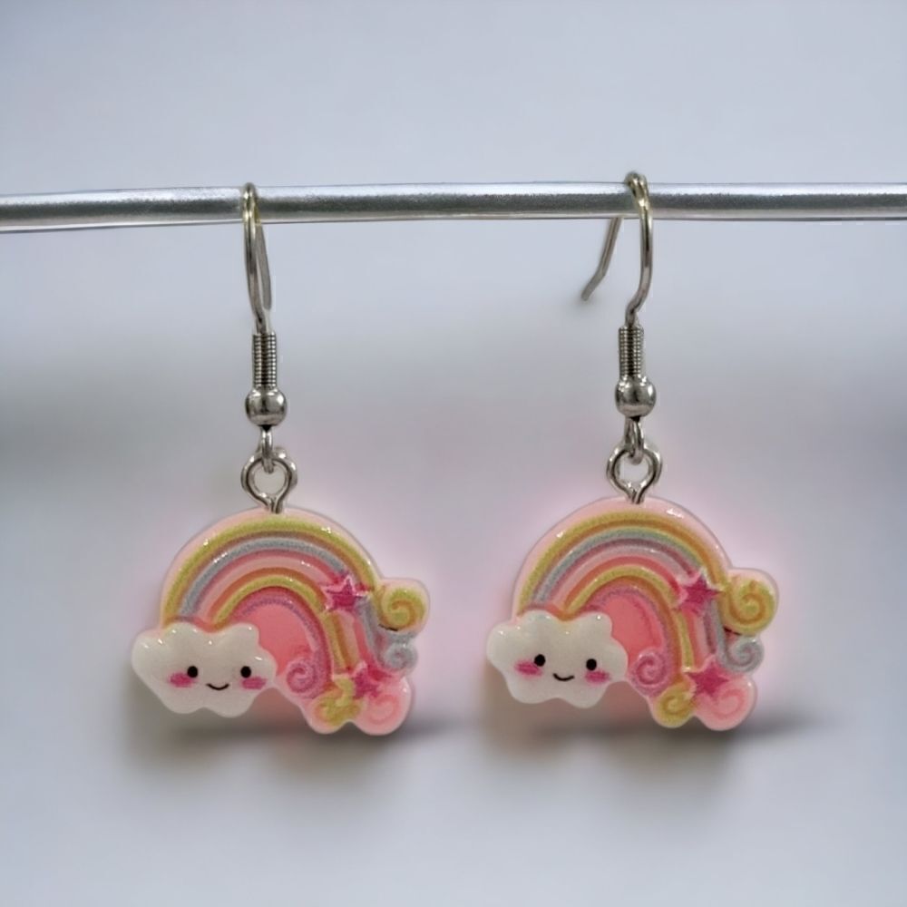 🌈Smiling Rainbow Earrings🌈(2-A010-D)-Jewelry for Women